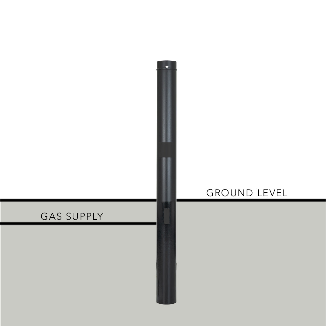 PGS Grilling - APP - 48" Permanent Natural Gas Post For Natural Gas