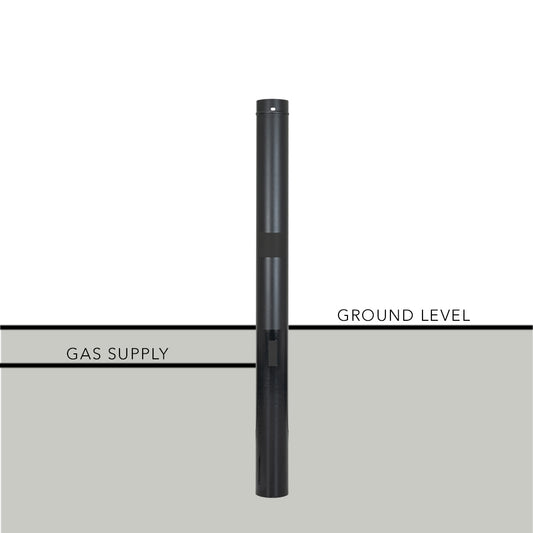 PGS Grilling - APP - 48" Permanent Natural Gas Post For Natural Gas