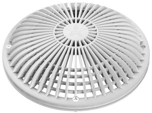 10" White Round Moflow Suction | 10MF101