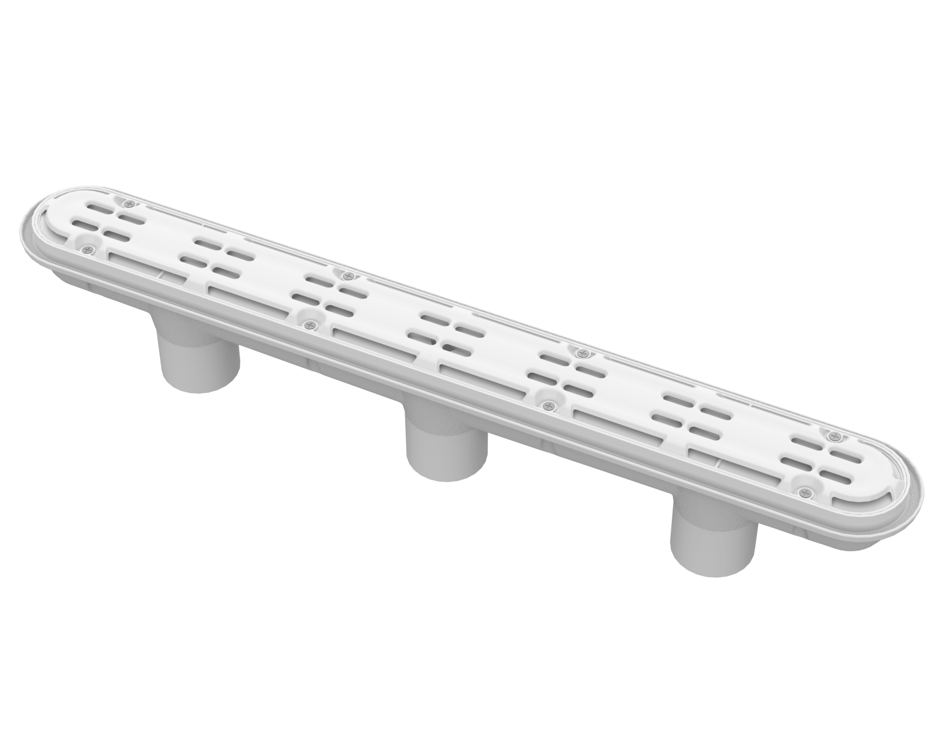 White 32" Channel Drain With 3 Port Sump/Av Anti-Entrapment Suction Outlet Cover (Vgb Series)  | 32CDAV101