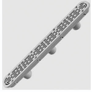 AquaStar 32CDFL101 channel drain body with three port sump installed