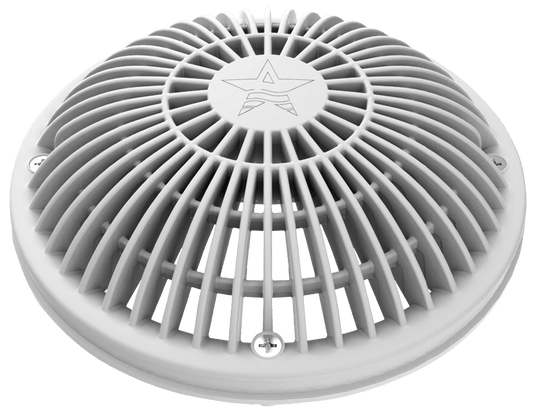 AquaStar Black Round Moflow Suction , 8" | 488MF102