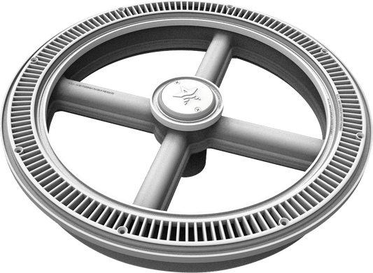 White Full Circle Grate | FC20101