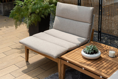 LifestyleGarden Arno Teak Modular 3 Piece Balcony Bistro Set, Light