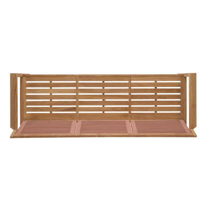LifestyleGarden Agate Teak and Rope Outdoor Sofa, 3 Seat