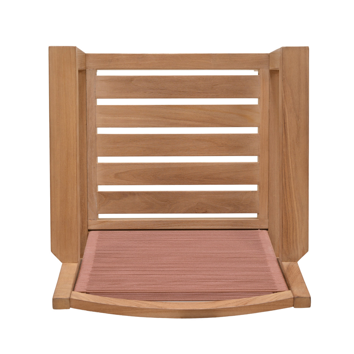 LifestyleGarden Agate Teak and Rope Outdoor Dining Armchair, Terracotta