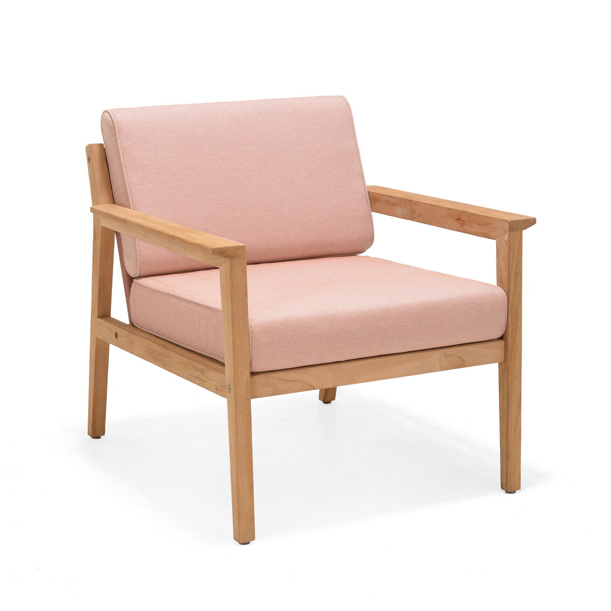 LifestyleGarden Agate Teak and Rope Outdoor Club Chair