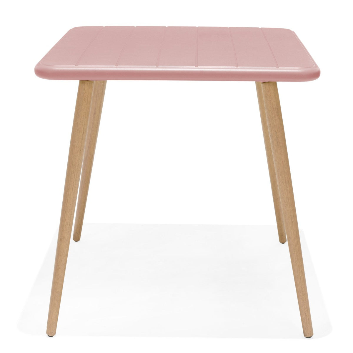LifestyleGarden Nassau Square Outdoor Bistro Table, Peony Pink