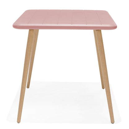 LifestyleGarden Nassau Square Outdoor Bistro Table, Peony Pink
