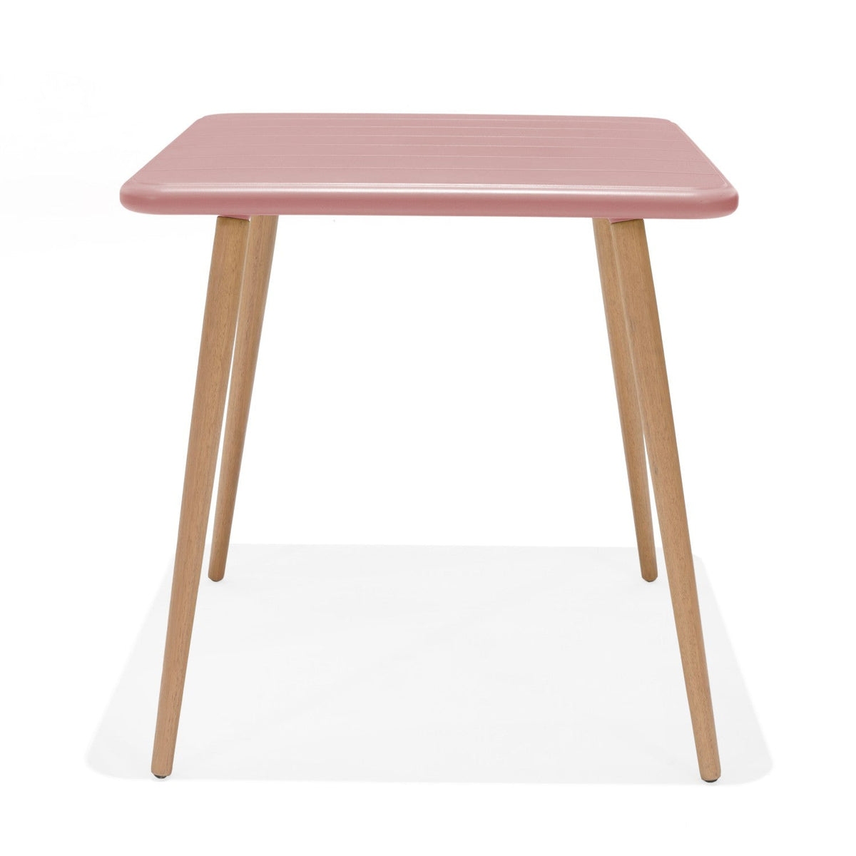 LifestyleGarden Nassau Square Outdoor Bistro Table, Peony Pink
