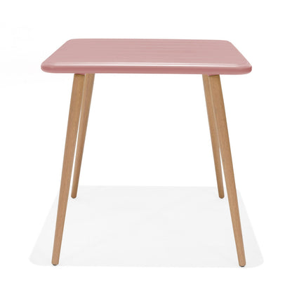 LifestyleGarden Nassau Square Outdoor Bistro Table, Peony Pink