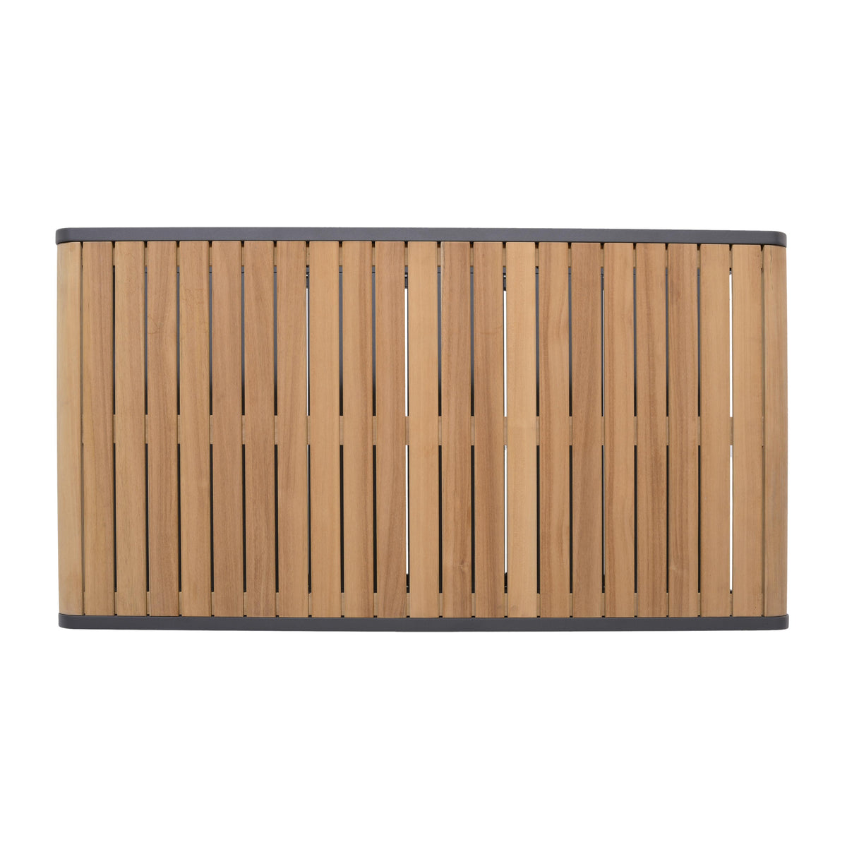 LifestyleGarden Amber Teak and Aluminum Rectangular Outdoor Coffee Table