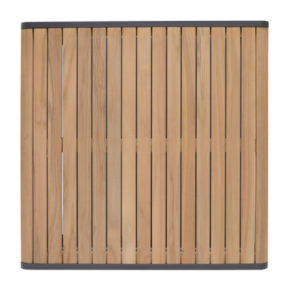 LifestyleGarden Amber Teak and Aluminum Square Outdoor Coffee Table