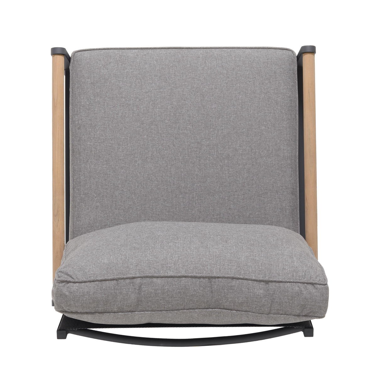 LifestyleGarden Amber Teak and Aluminum Outdoor Club Chair