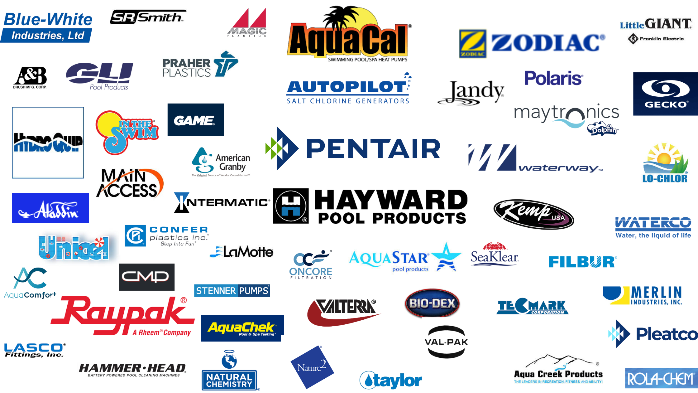 Aqua Terra Backyard All Pool and Spa Brands Hayward Pentair Aquacal AutoPilot Aquastar Jandy Zodiac Raypak