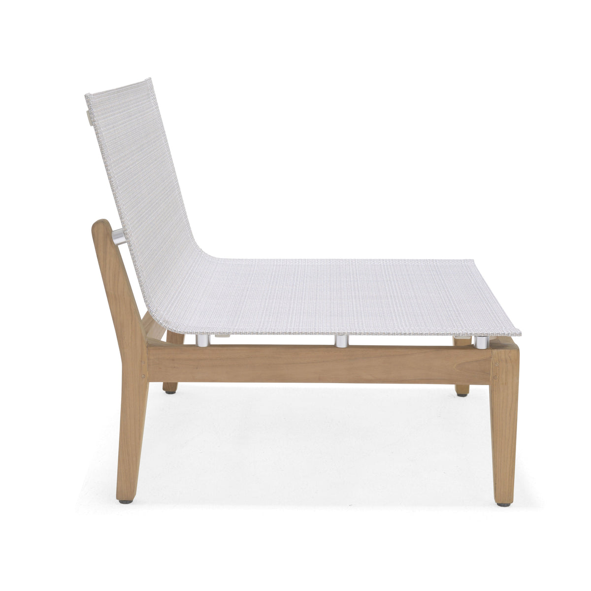 LifestyleGarden Arno Teak Modular Outdoor Side Chairs, Set of 2
