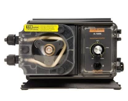 Blue White Flex-Flo A100N Series Peristaltic Chemical Feed Pump, 1/4" Tube Assembly, Flex-A-Prene, 52 GPD, 115V, Cord | A1N10A-7T