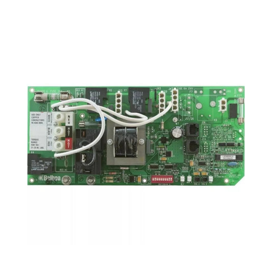 Balboa 53409 Printed Circuit Board - Leisure Bay Spa LB500S replacement PCB with dual 8-pin connectors.