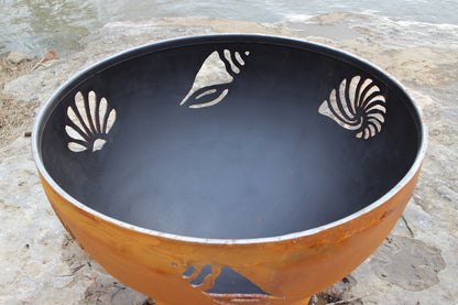 Fire Pit Art Beachcomber Fire Pit, 36"