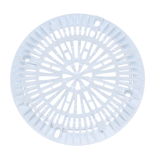 Custom Molded Products CMP 25507-100-000 8" Galaxy Drain Cover with Screw Packet, White
