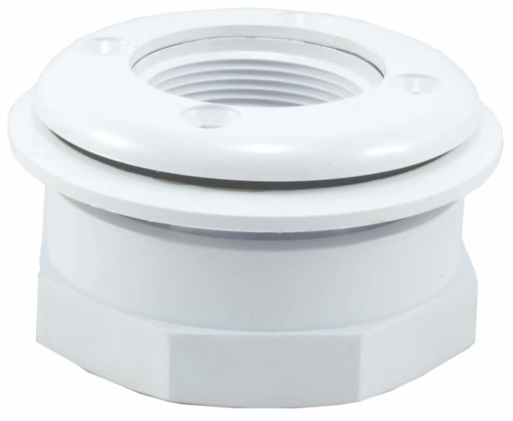 Custom 25522-001-000 1.5" FIP Vinyl I/O Wall Return Fitting - Gray