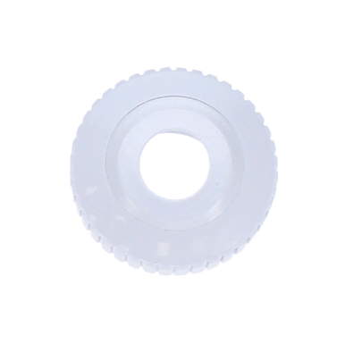 Custom Molded Products Eyeball Fitting, CMP, 1-1/2"mpt, 2-3/8"fd, 3/4" Orifice, Wht