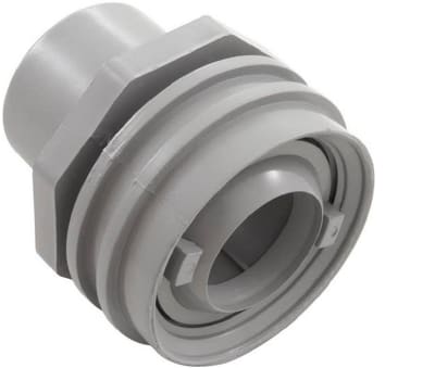 Custom 25555-001-000 1" Soc x1 Eye Flush Mount Gunite Fitting 25555001000 - Gray