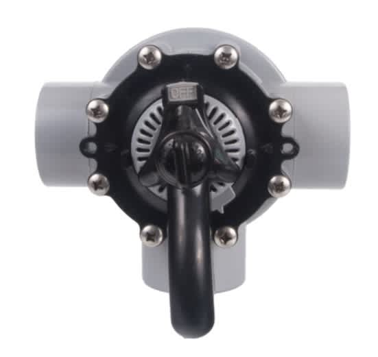 Custom Molded Products CMP Diverter Valve, 2In S X 2.5In Sp, 3-Way, Gray 25933-201-000