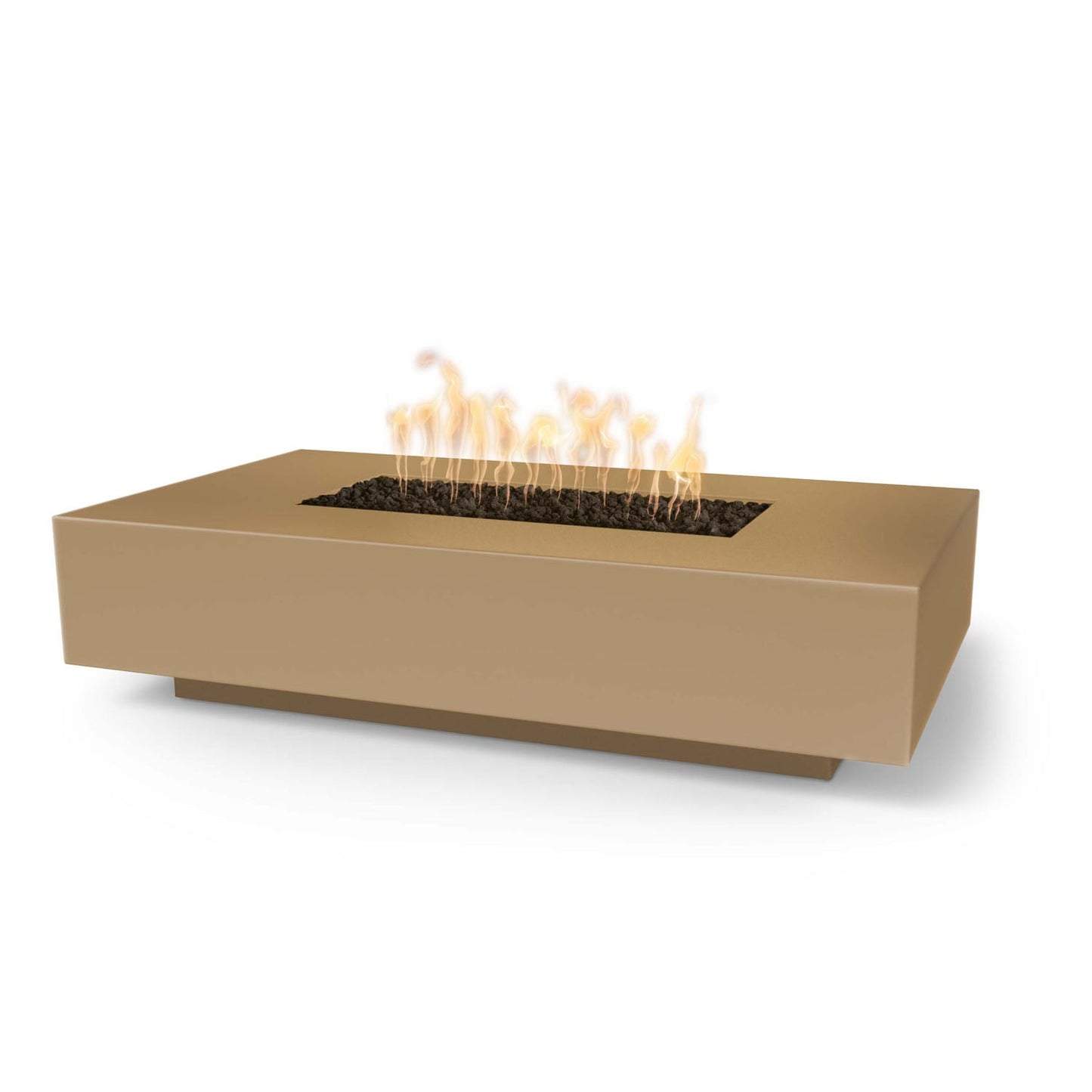 The Outdoor Plus Cabo Linear Fire Pit, 56", GFRC Concrete | OPT-CBLN56