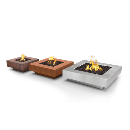 The Outdoor Plus Cabo Square Fire Pit, 60", Metal Collection | OPT-CBSQ60CS