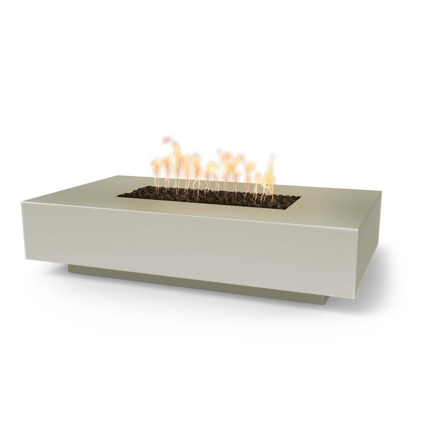 The Outdoor Plus Cabo Linear Fire Pit, 66", GFRC Concrete | OPT-CBLN66