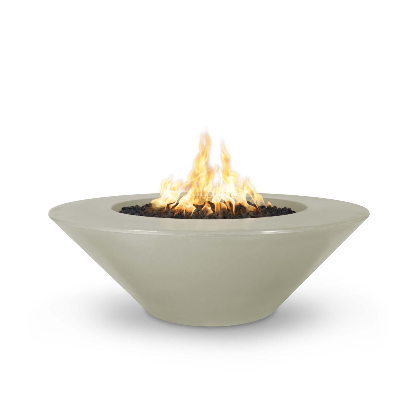 The Outdoor Plus Cazo Fire Pit Wide Ledge, 48", GFRC Concrete | OPT-CZ48