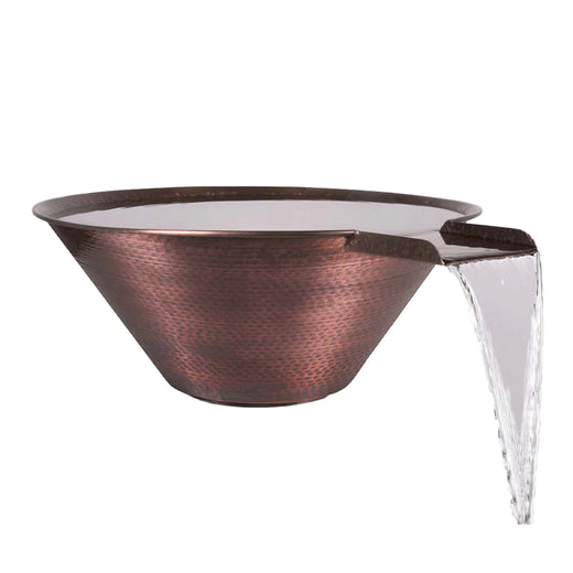 The Outdoor Plus Cazo Water Bowl, 24-inch, hammered copper