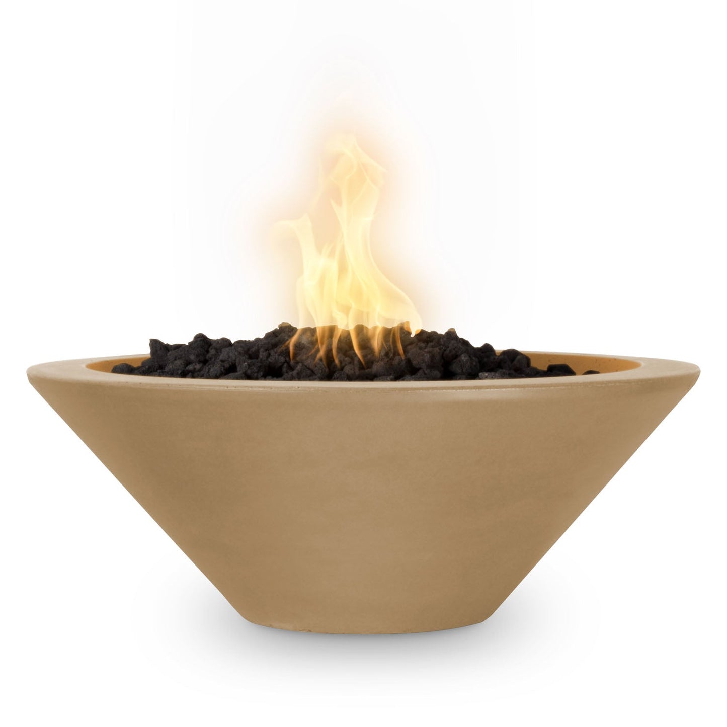 The Outdoor Plus Cazo Fire Bowl, 36", GFRC Concrete | OPT-36RFO