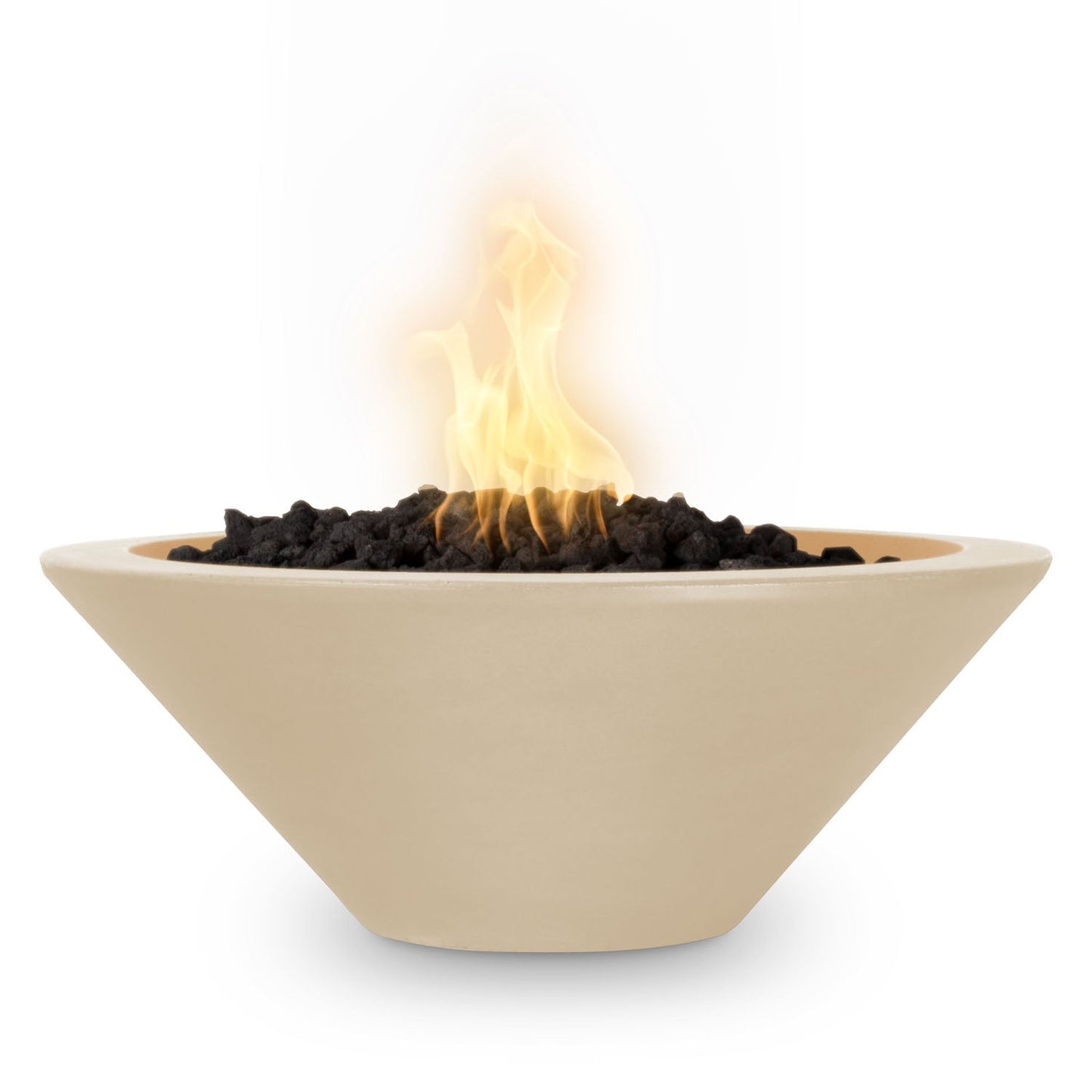 The Outdoor Plus Cazo Fire Bowl, 36", GFRC Concrete | OPT-36RFO