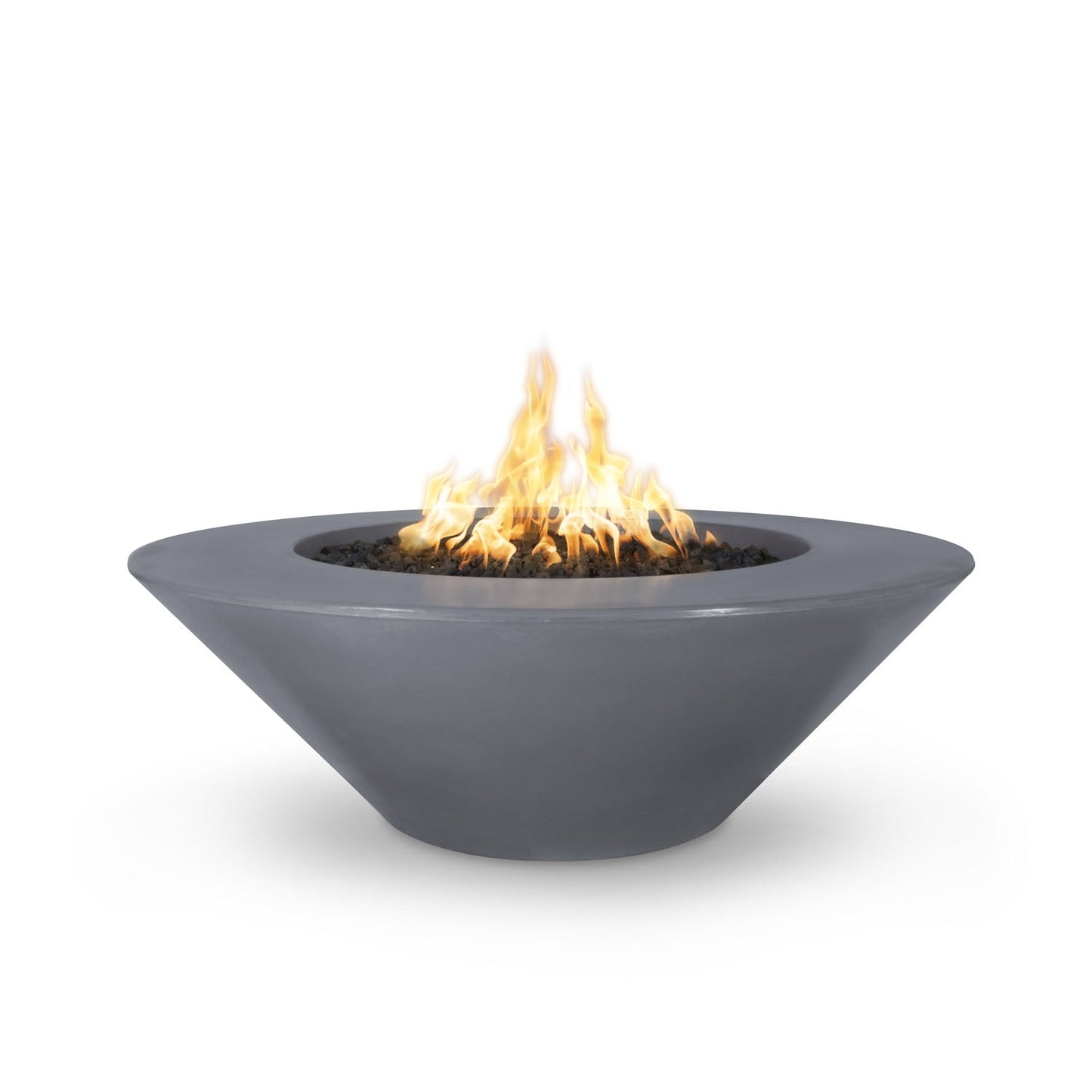 The Outdoor Plus Cazo Fire Pit Wide Ledge, 60", GFRC Concrete | OPT-CZ60