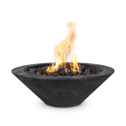 The Outdoor Plus Cazo Fire Bowl, 32", GFRC Wood Grain | OPT-32RWGFO
