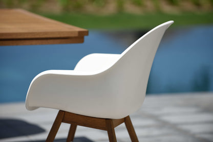 Amazonia Chamonix Outdoor Dining Armchairs, Set of 2