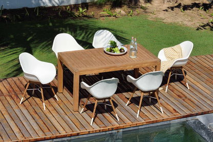 Amazonia Chamonix Outdoor Dining Armchairs, Set of 2