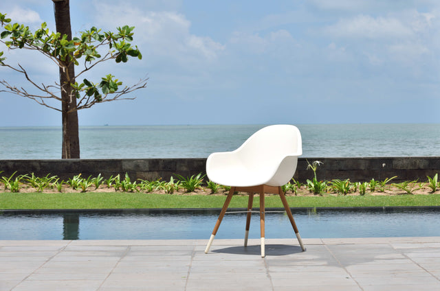 Amazonia Chamonix Outdoor Dining Armchairs, Set of 2