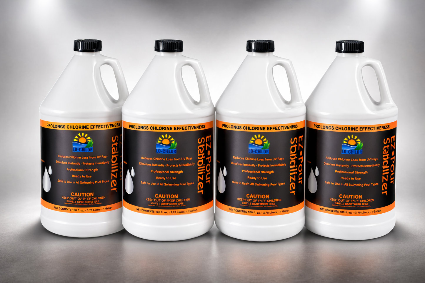 Lo Chlor EZP003-4 EZ-Pour Liquid Stabilizer Gallon (Case of 4)