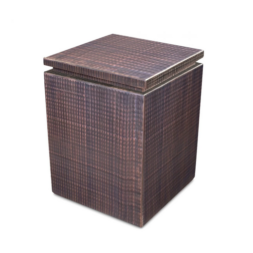 The Outdoor Plus Propane Tank Enclosure with Removeable Top, copper