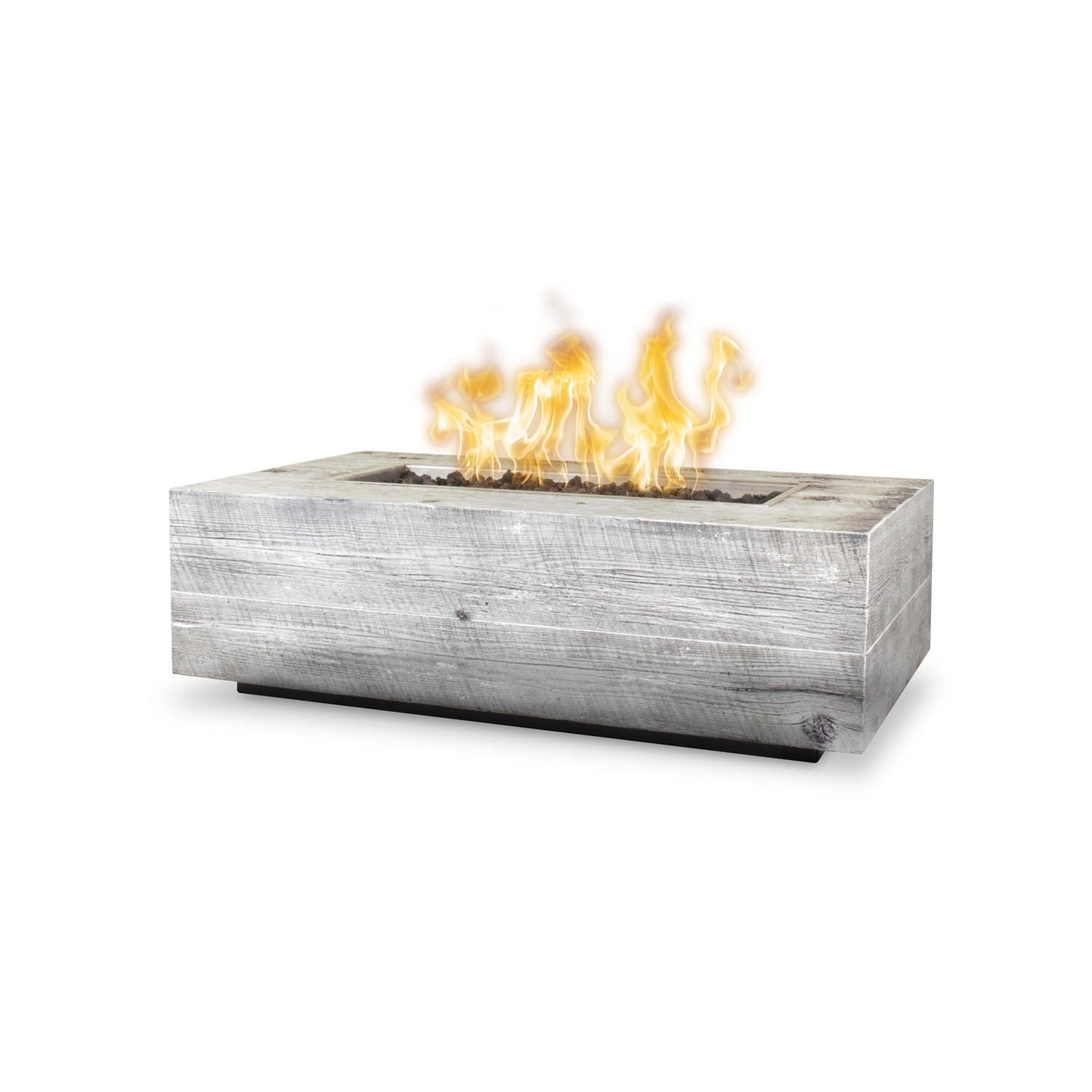 The Outdoor Plus Coronado Fire Pit, 84", GFRC Wood Grain | OPT-COR84
