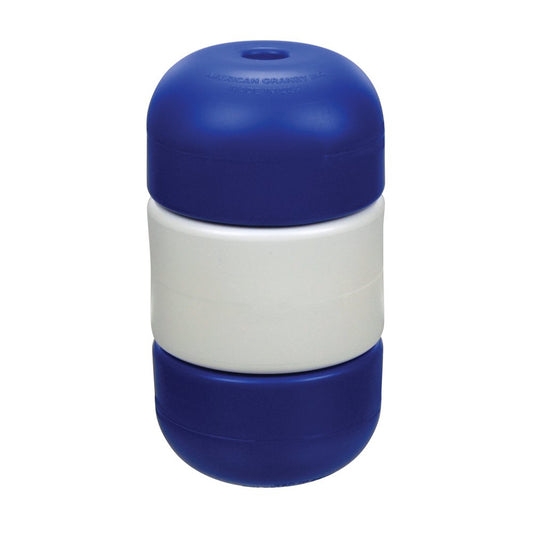American Granby Handi-Lock Rope Float, 5" x 9", Blue/White/Blue, for 3/4" Rope | IF5975