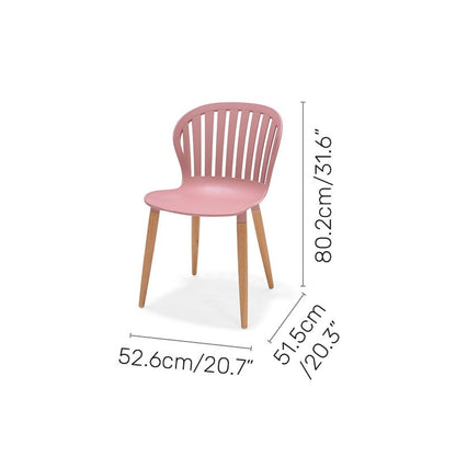 LifestyleGarden Nassau Outdoor Dining Side Chairs, Peony Pink, Set of 2