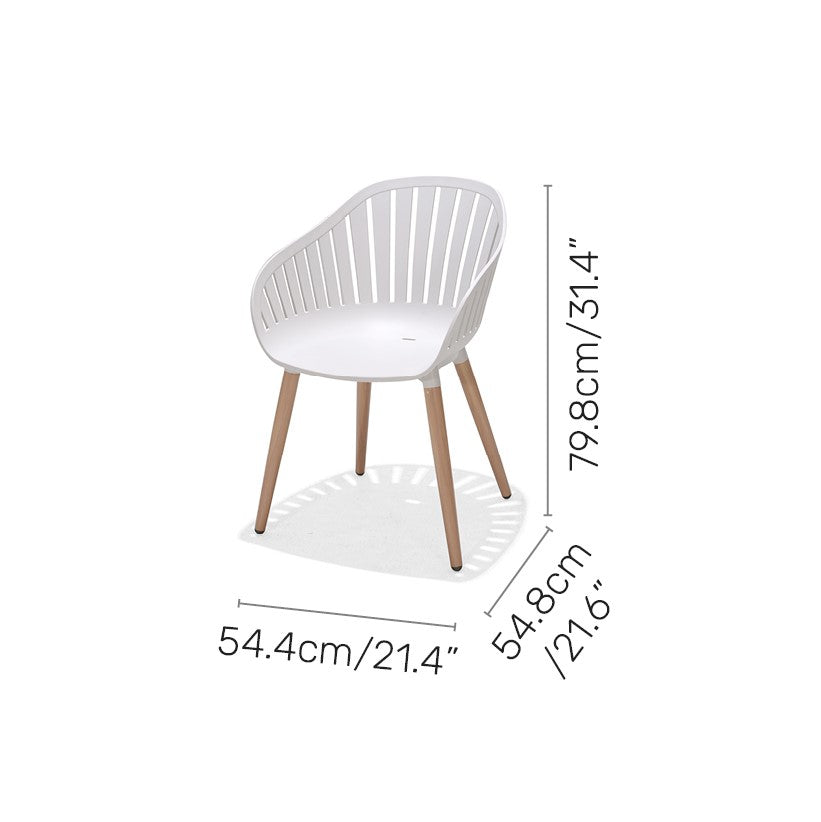 LifestyleGarden Nassau 3 Piece Balcony Bistro Set, Ecru White