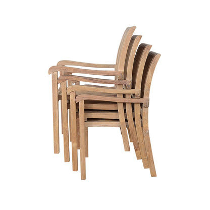 Anderson Teak Aspen Stackable Armchair (Fully Built & 4 pcs in a box)