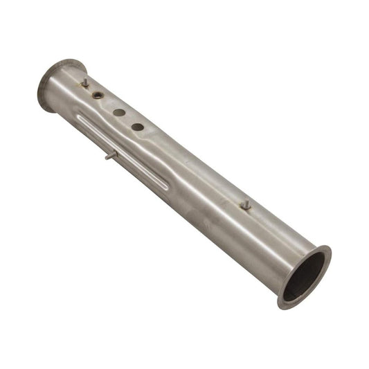 Durable Flow Thru Heater Manifold 2in x 15in for efficient spa heating.