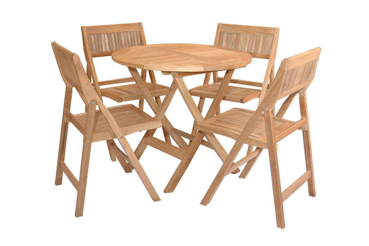 Anderson Teak Windsor 5-Piece Round Bistro Set