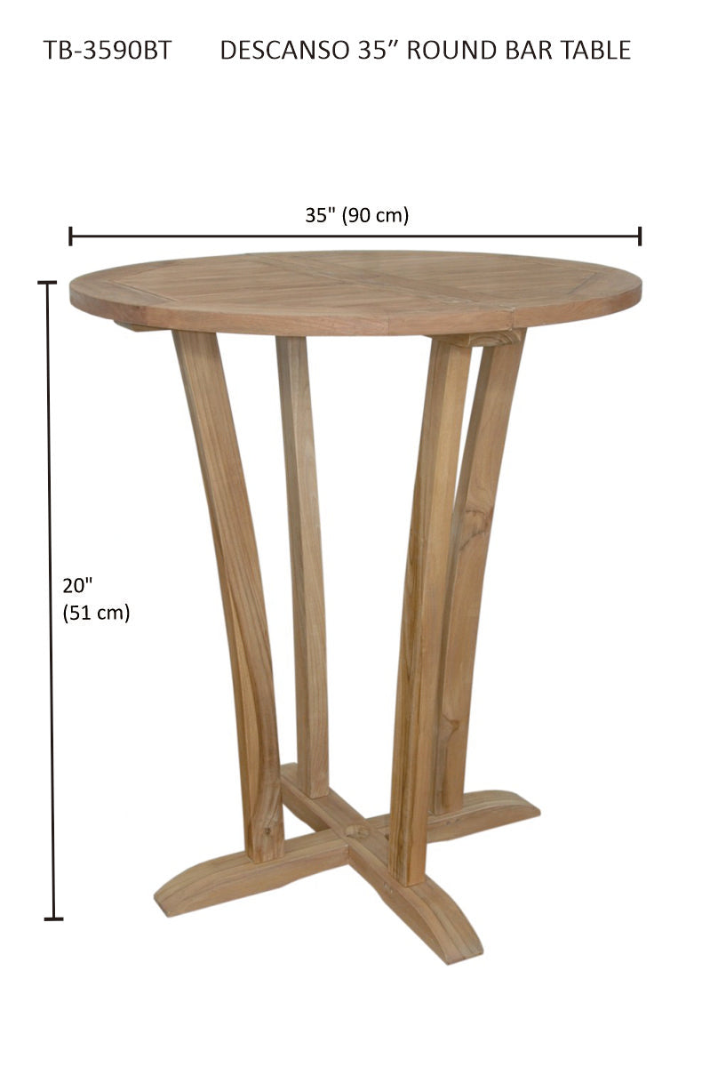 Anderson Teak Descanso Sedona 5-Piece Bar Table